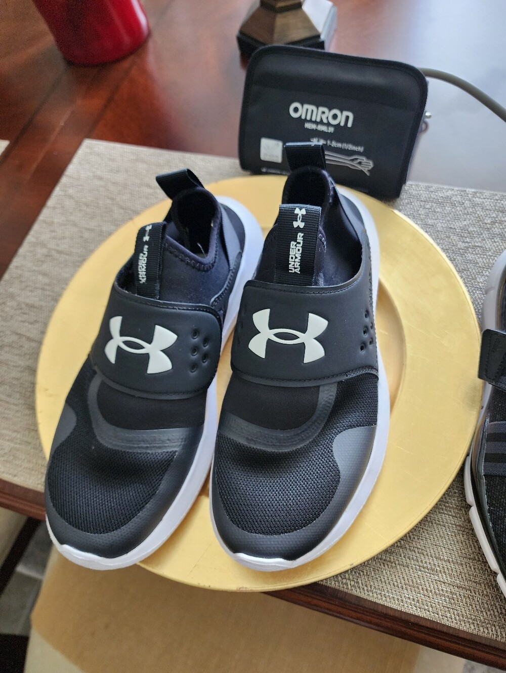 3 Pair Under Armour Black Slip-On Athletic Shoes